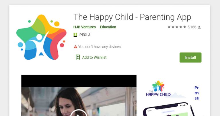 the happy child parenting app